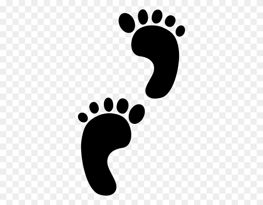 342x597 Path Clipart Shoe Footprint - Path Clipart Black And White