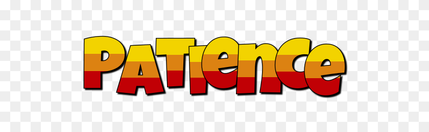 552x200 Patience Logo Name Logo Generator - Patience Clipart