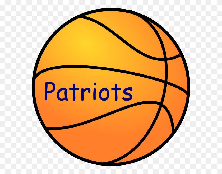 600x599 Patriot Basket Ball Clip Art - Patriots Logo Clipart