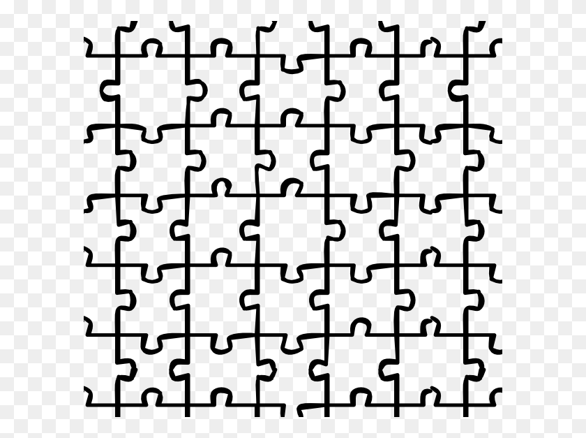 600x567 Pattern Clipart Puzzle, Pattern Puzzle Transparent Free - Jigsaw Puzzle Clipart