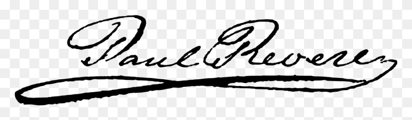 1000x239 Paul Revere Signature - Imágenes Prediseñadas De Paul Revere