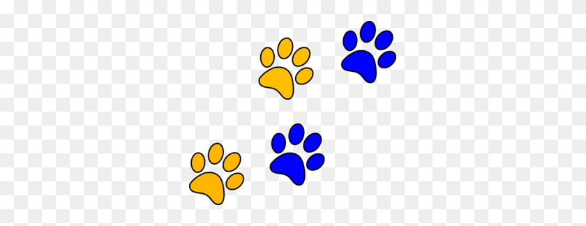 297x264 Paw Clipart Gold - Puppy Paw Clipart