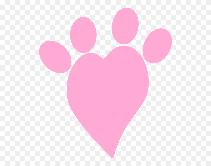 528x599 Paw Clipart Heart - Distressed Heart Clipart