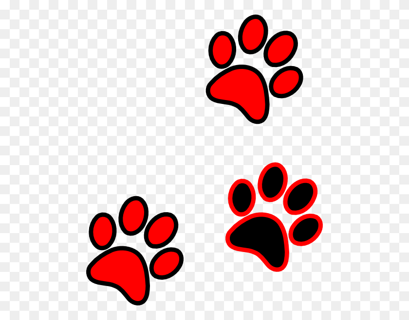 486x599 Paw Clipart Red And Blue - Free Paw Patrol Clipart