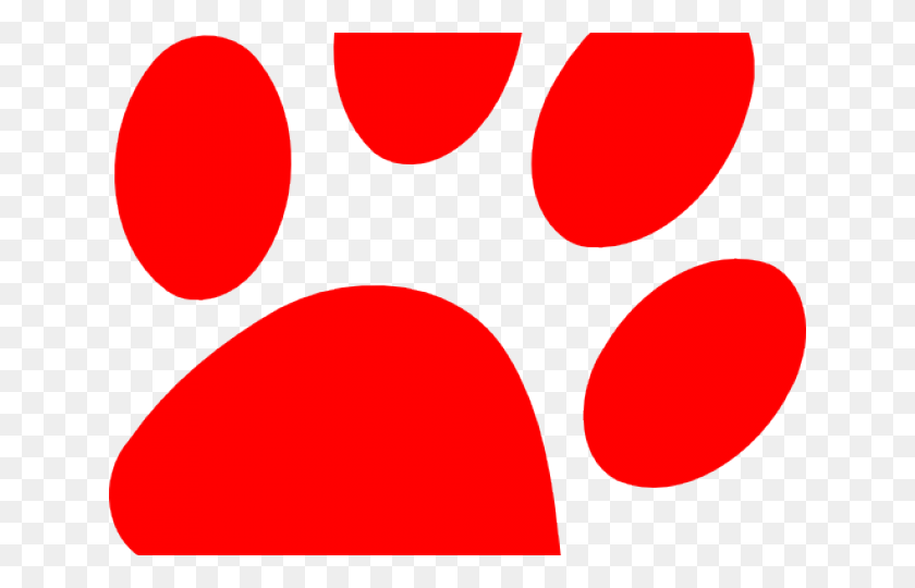 640x480 Paw Clipart Red Dog - Clifford El Gran Perro Rojo Clipart