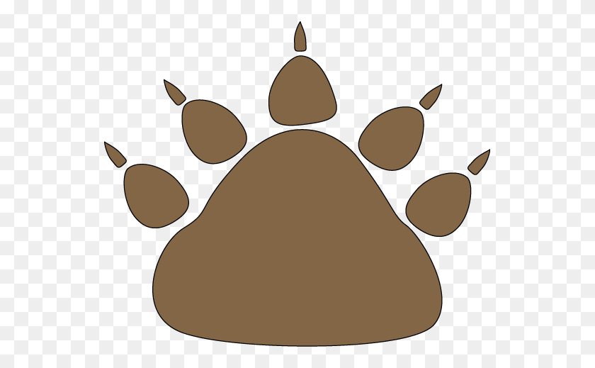 545x459 Paw Clipart Transparent Background - Crown Clipart No Background