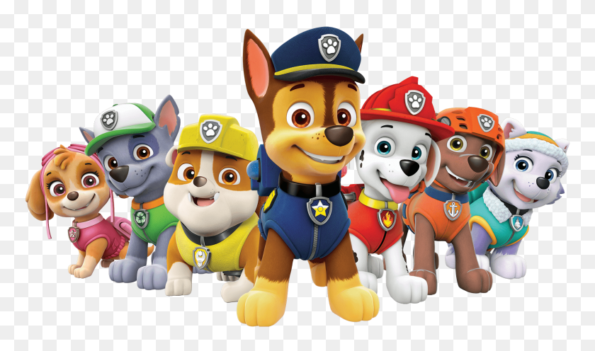 1800x1008 Paw Patrol All Characters Png - Paw Patrol Characters PNG