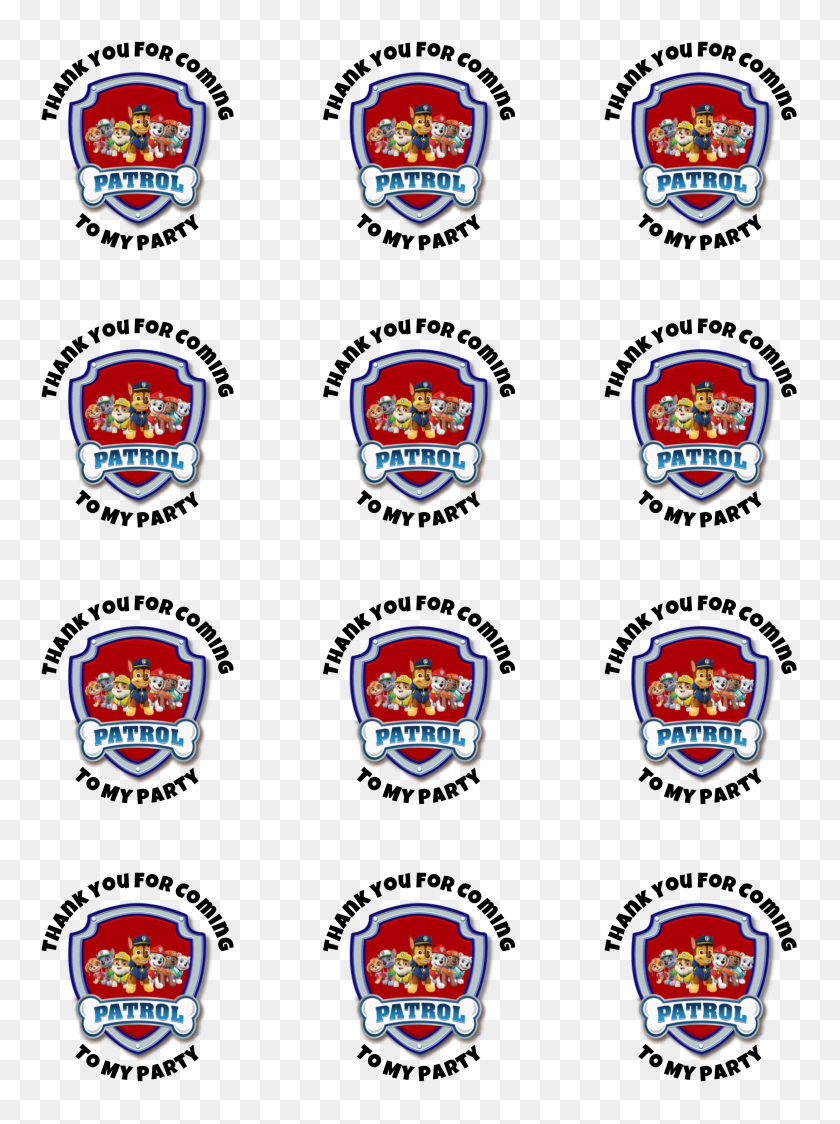2181x2976 Paw Patrol Stickers Face On A Cake - Paw Patrol PNG