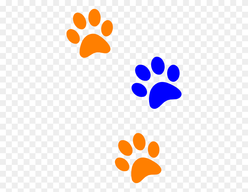 390x592 Paw Print Clipart Printable Paw Print Clipart - Paw Clipart