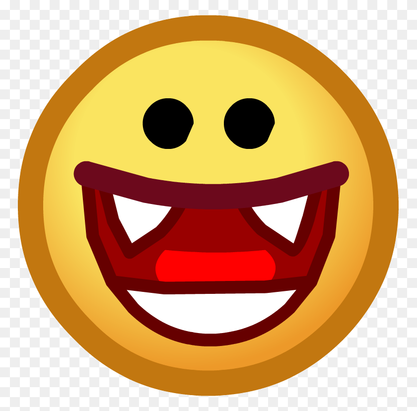 767x768 Emoticon De Impresión De La Pata - Cara Sonriente Emoji Png