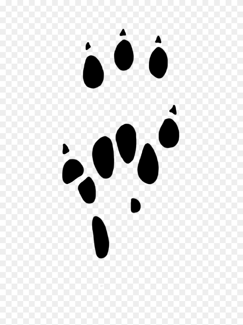 667x1063 Paw Prints Clipart - Relaxed Clipart