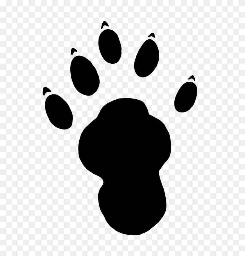 609x816 Paw Prints Clipart - Animal Footprints Clipart