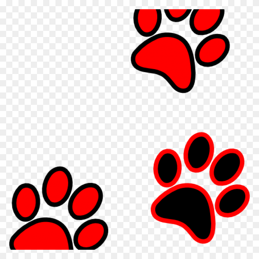 1024x1024 Paw Prints Clipart Free Clipart Download - Paw Heart Clipart