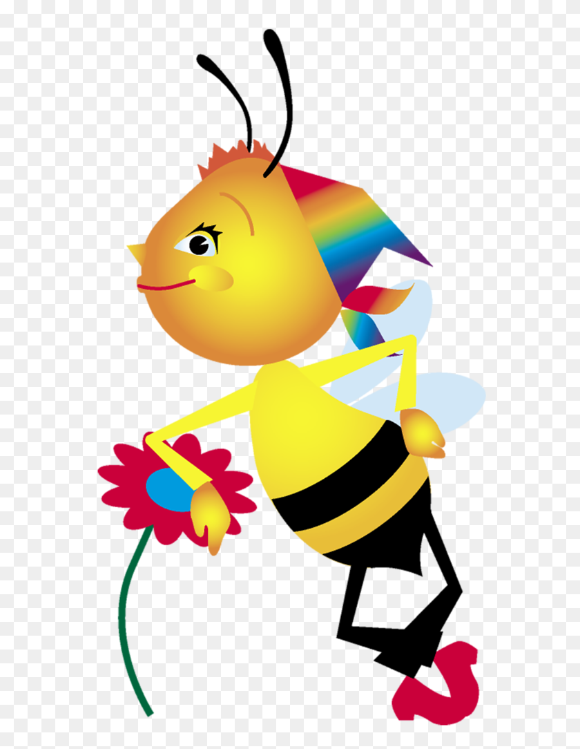 640x1024 Pchelki Bee, Insects And Bugs - Bee Flying Clipart