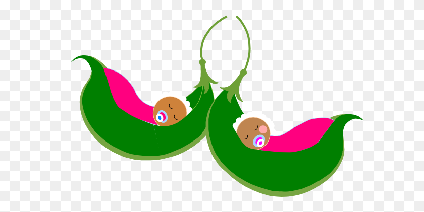 600x361 Pea Clipart Twins Baby Shower - Free Baby Shower Clip Art