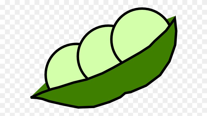 600x413 Pea Pod Png Clip Arts For Web - Peas Clipart Black And White
