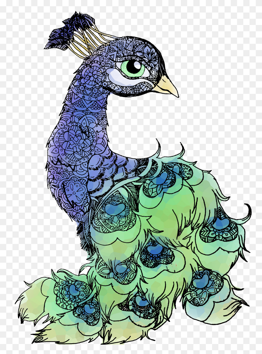 2406x3308 Peacala,peacock,bird,feathers,animal,mandala,blue,green,nsvtwork - Pheasant Clip Art