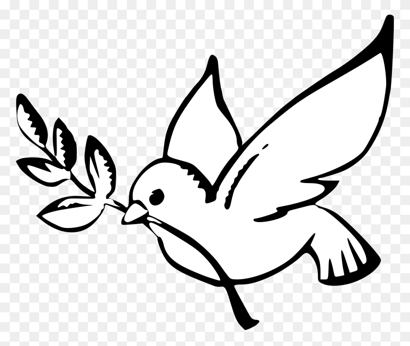 1979x1649 Peace Dove Black And White Transparent Png - Peace PNG