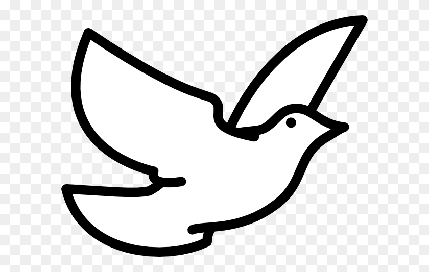 600x473 Peace Dove Clipart Black And White - Power Rangers Clipart Black And White