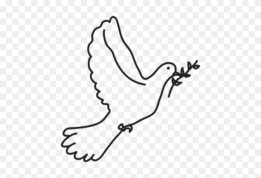 512x512 Peace Dove Symbol - Dove Clipart PNG