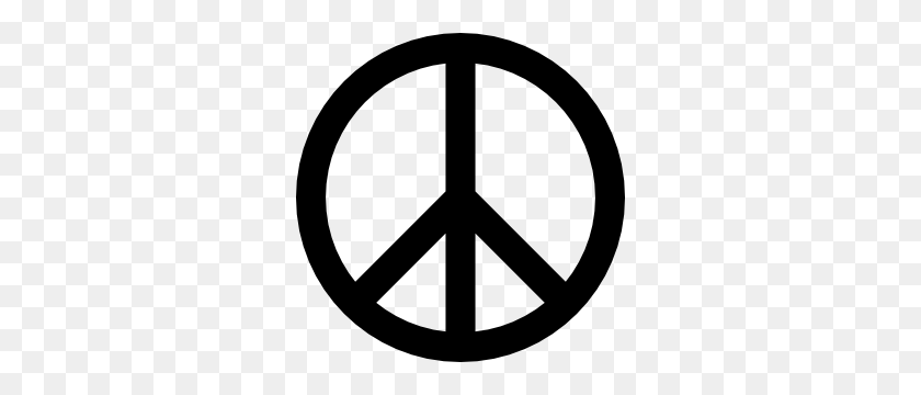 300x300 Peace Sign Clipart Black And White - Pagan Clipart