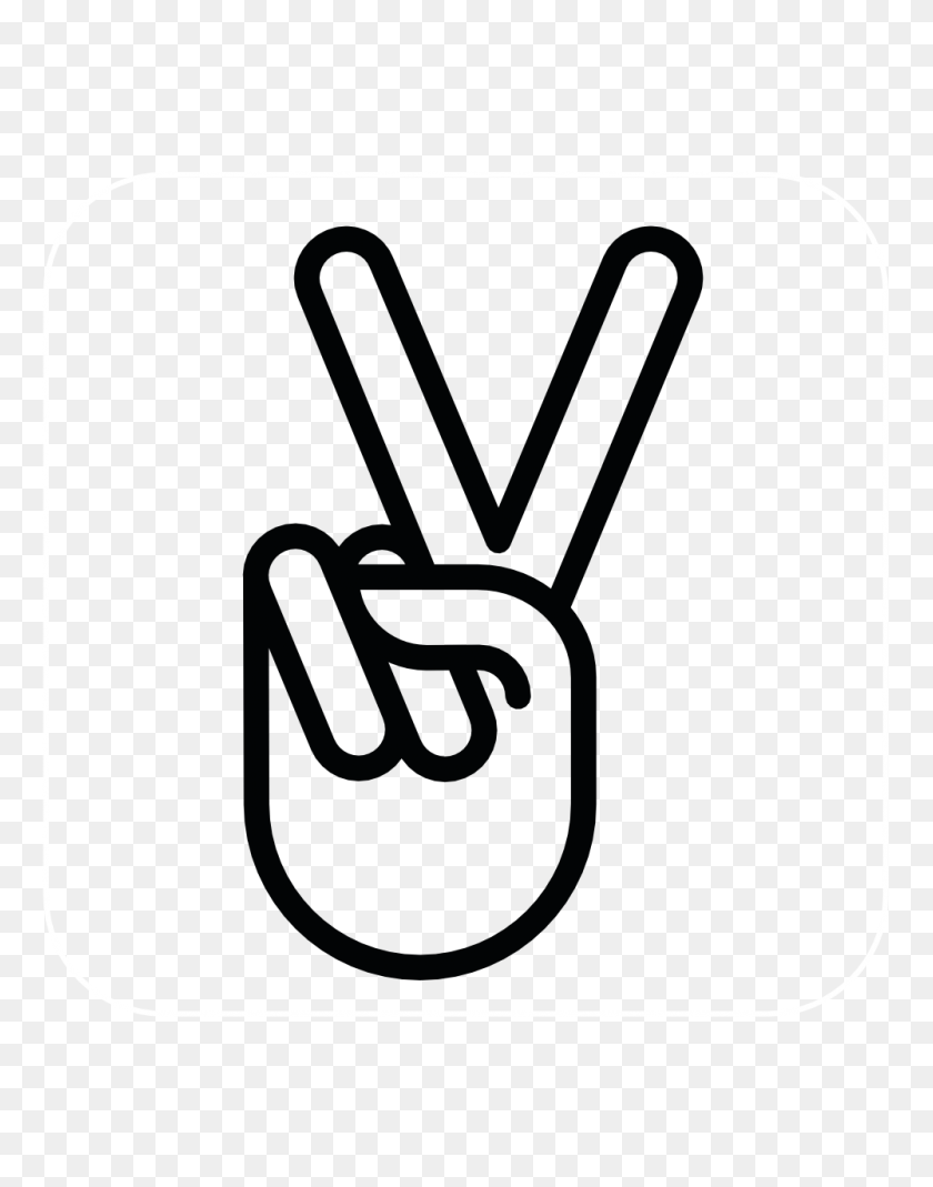 999x1293 Peace Sign Hand Drawing Hand Peace Sign Drawing Rowan Olivia - Peace Sign Hand PNG