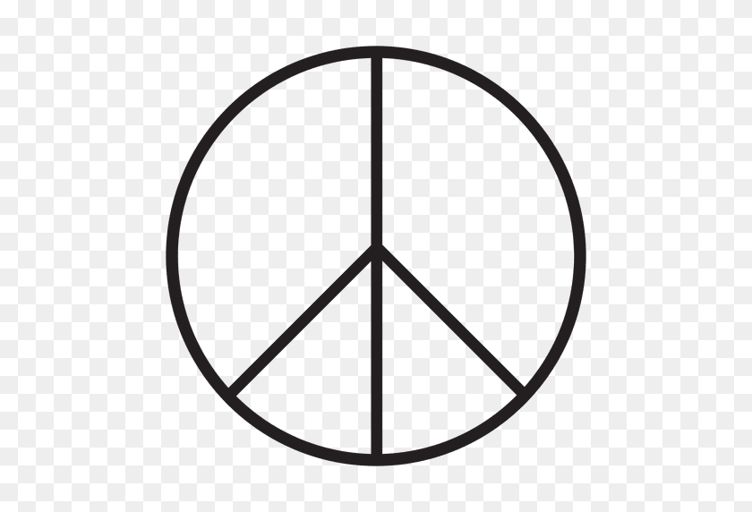 512x512 Peace Sign Symbol - Peace Sign PNG
