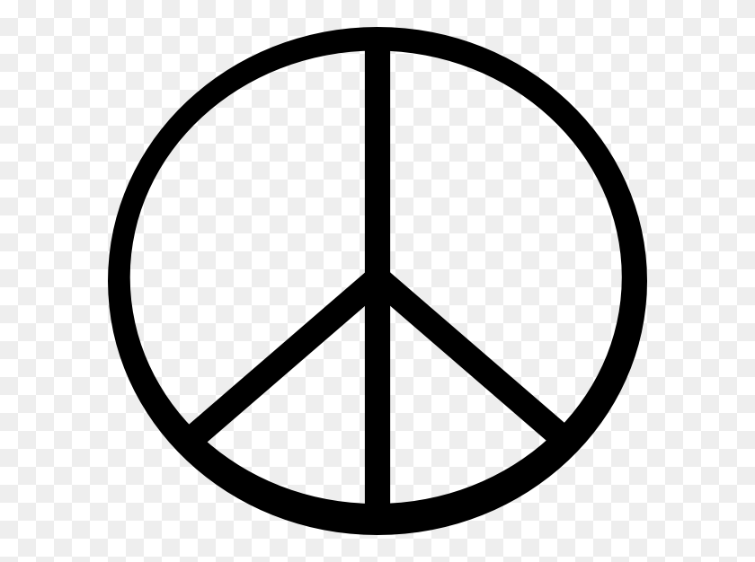 600x566 Peace Symbol - Music Notes Clipart No Background
