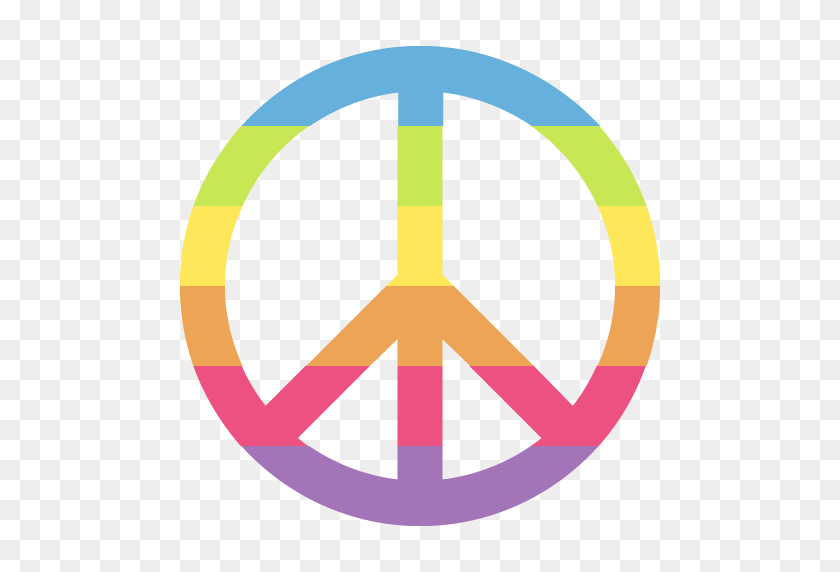 512x512 Peace Symbol Emoji For Facebook, Email Sms Id - Peace Emoji PNG