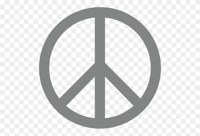 512x512 Peace Symbol Emoji For Facebook, Email Sms Id Emoji - Peace Symbol PNG