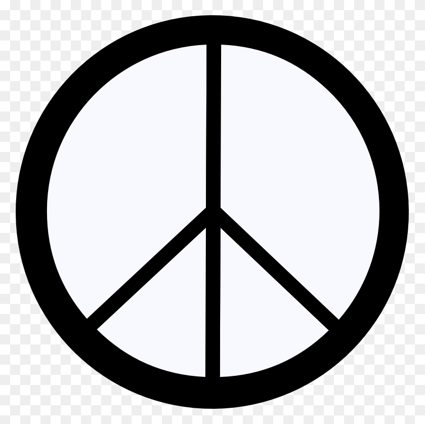 777x777 Peace Symbols Hippie Clip Art - Hippie Clipart Black And White