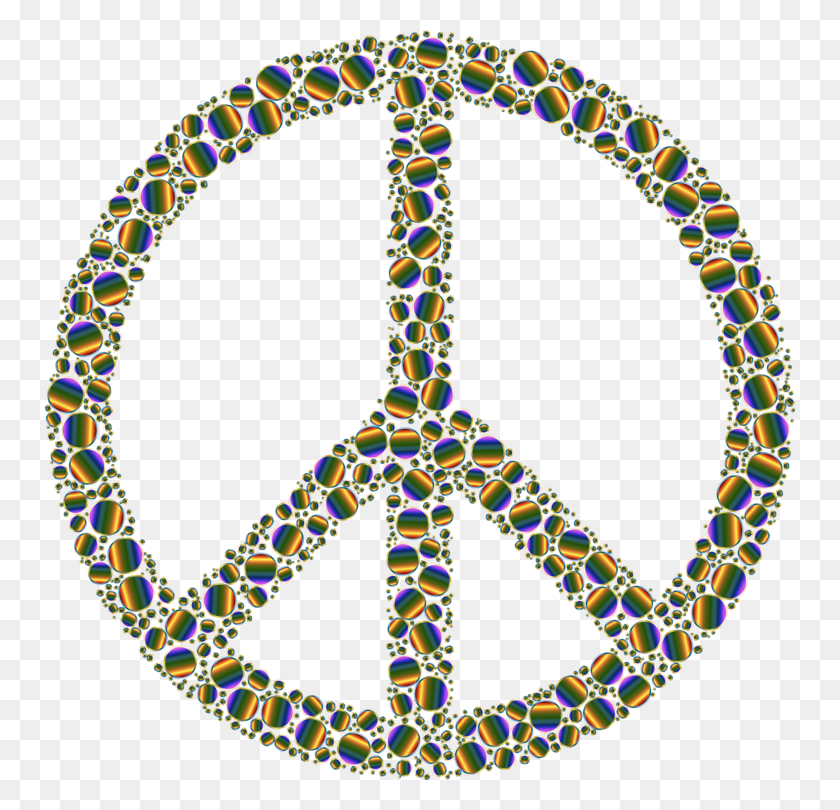 750x750 Peace Symbols Hippie Doves As Symbols - Hippie Clipart