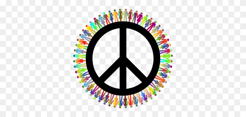 340x340 Peace Symbols Hippie World Peace - World Peace Clipart
