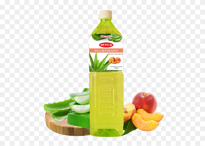 541x541 Peach Aloe Vera Juice Drink - Aloe Vera PNG
