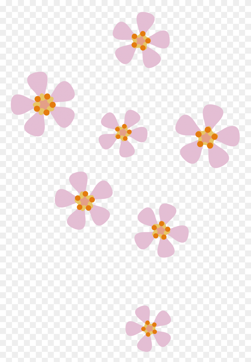 1351x2000 Peach Flower Clipart - Lily Flower Clipart