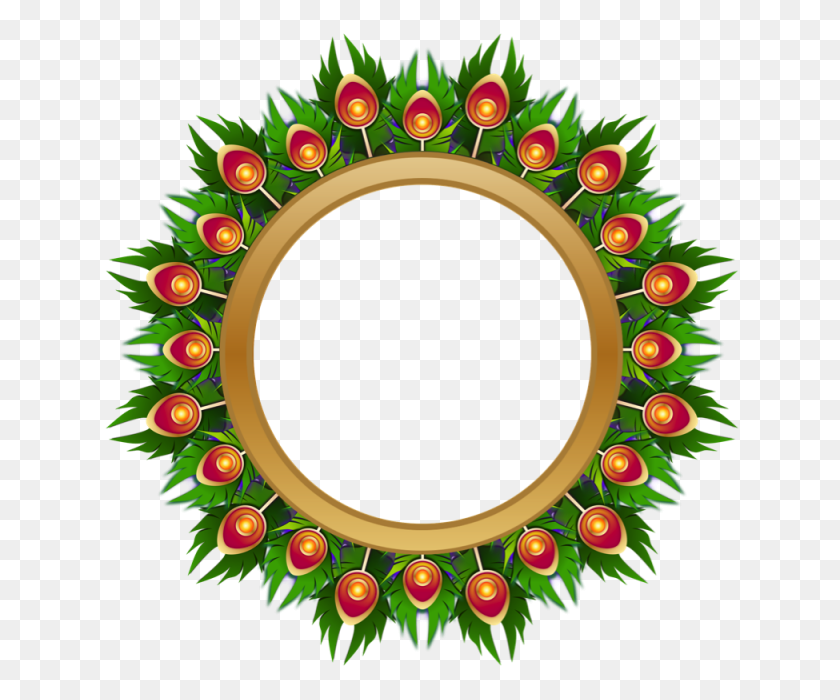 640x640 Peacock Frame, Gold Circle In The Middle, Vector Png And Vector - Peacock Clipart Free