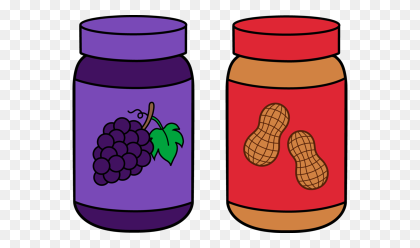 550x436 Peanut Butter And Jelly Jars Favorite Food Butter - Peanut Butter Clipart
