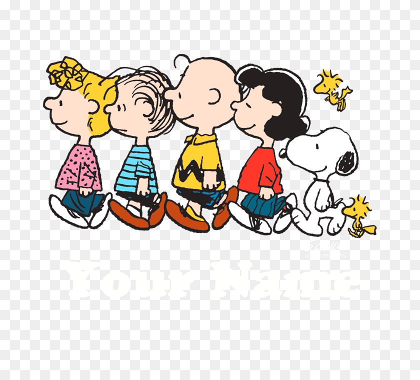 700x700 Delantal Personalizado Peanuts Walking No Bg - Imágenes Prediseñadas De Feliz Cumpleaños De Snoopy