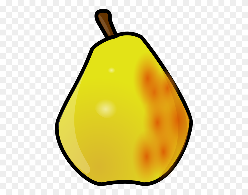 468x600 Pear Clipart - Pear Clipart Black And White