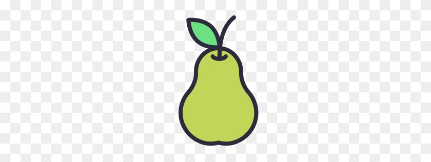 256x256 Pear Icon Outline Filled - Pear PNG