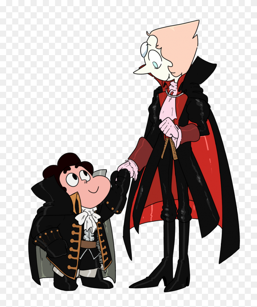 1002x1212 Pearl Y Steven Como Drácula Y Alucard Steven Universe Saber - Castlevania Png