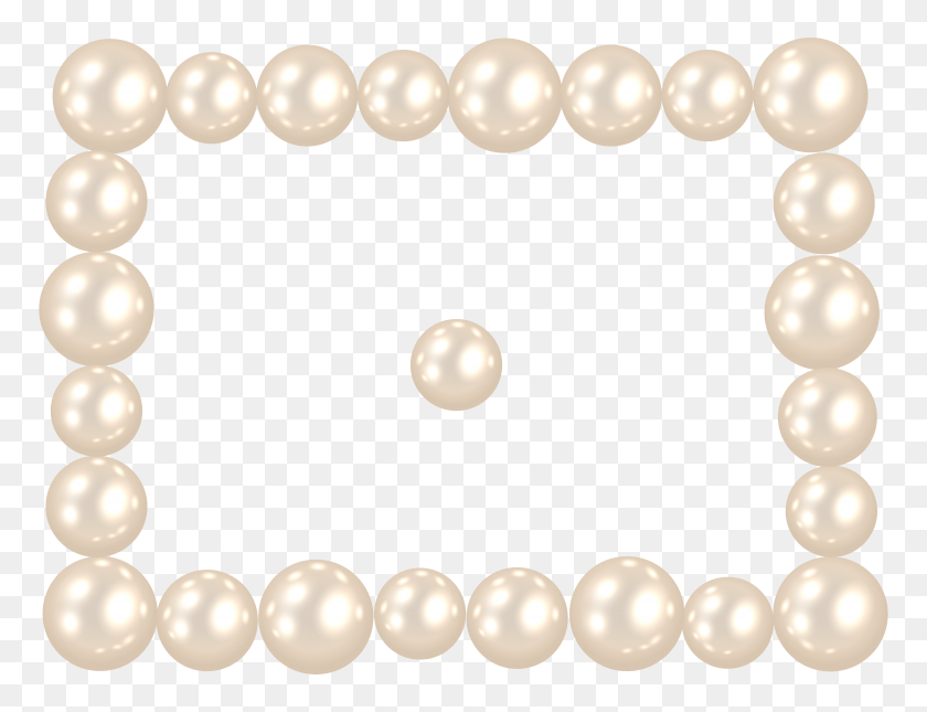8000x6006 Pearl Frame Png Clip Art - Picture Frame PNG