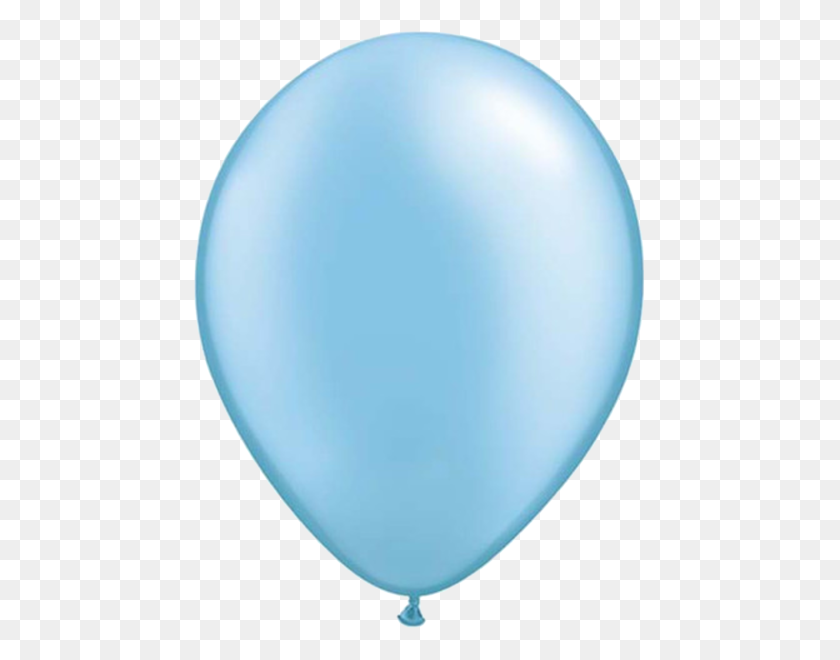 600x600 Pearl Light Blue Balloons Bonjour - Blue Balloons PNG