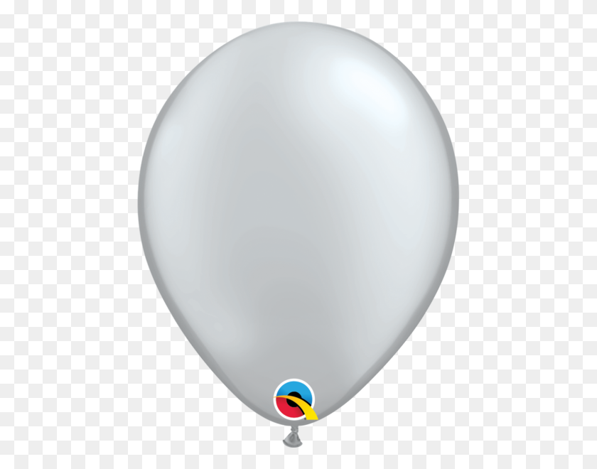 600x600 Pearl Silver Balloons - Silver Balloons PNG