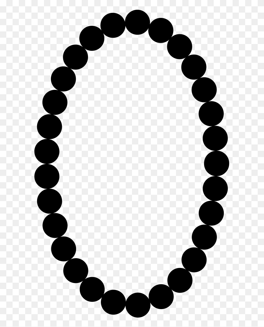 621x981 Collar De Perlas En Forma De Marco Ovalado Icono Png Descargar Gratis - Collar De Perlas Png