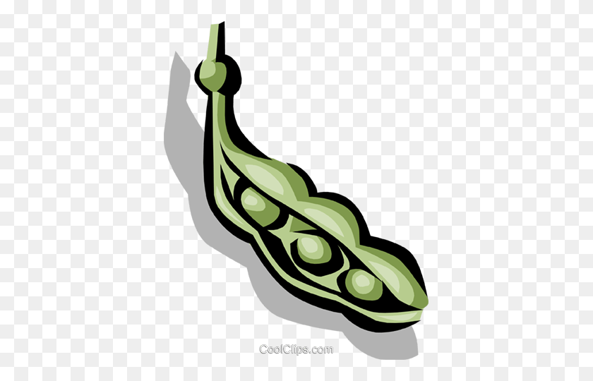 375x480 Peas In A Pod Royalty Free Vector Clip Art Illustration - Peas Clipart