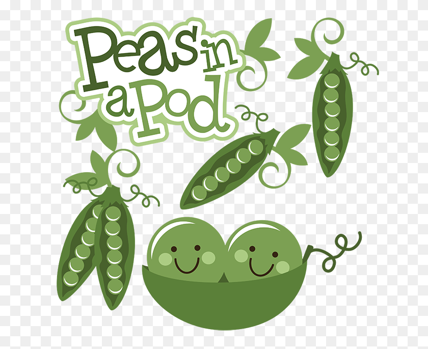 648x625 Peas In A Pod Scrapbook Collection Peas Friendship - Sweet Pea Clip Art