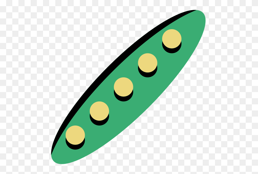 512x507 Peas, Pod, Vegetable Icon With Png And Vector Format For Free - Pea Pod Clipart