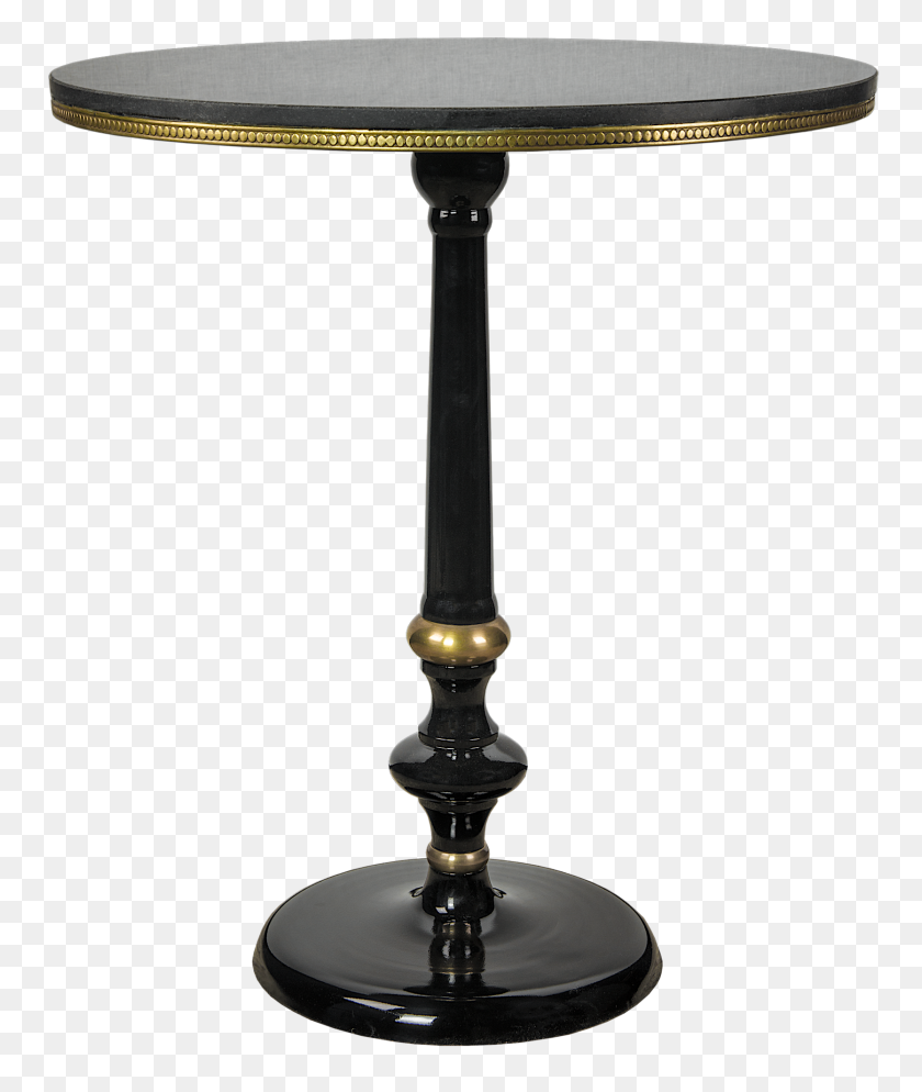 1669x2000 Pedestal Table Flaubert Rounded Black Marble Top - Pedestal PNG
