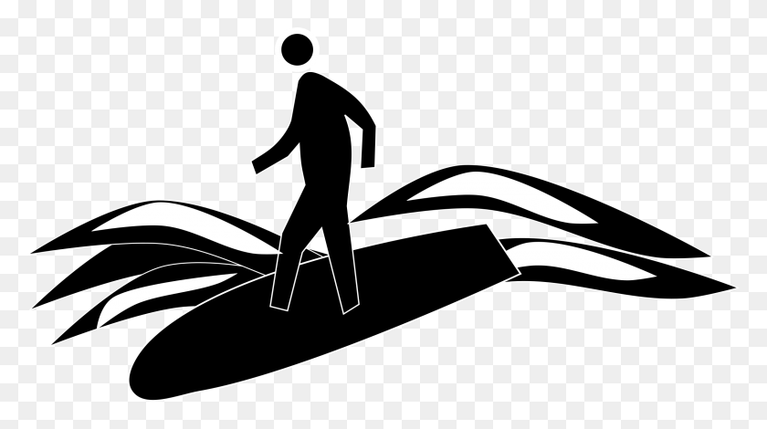 2400x1264 Pedestrian Surfer Icons Png - Surfer PNG